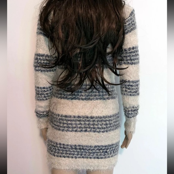 Katsuiti Beige & Gray Long Sleeve Sweater dress - Size s - Picture 6 of 9